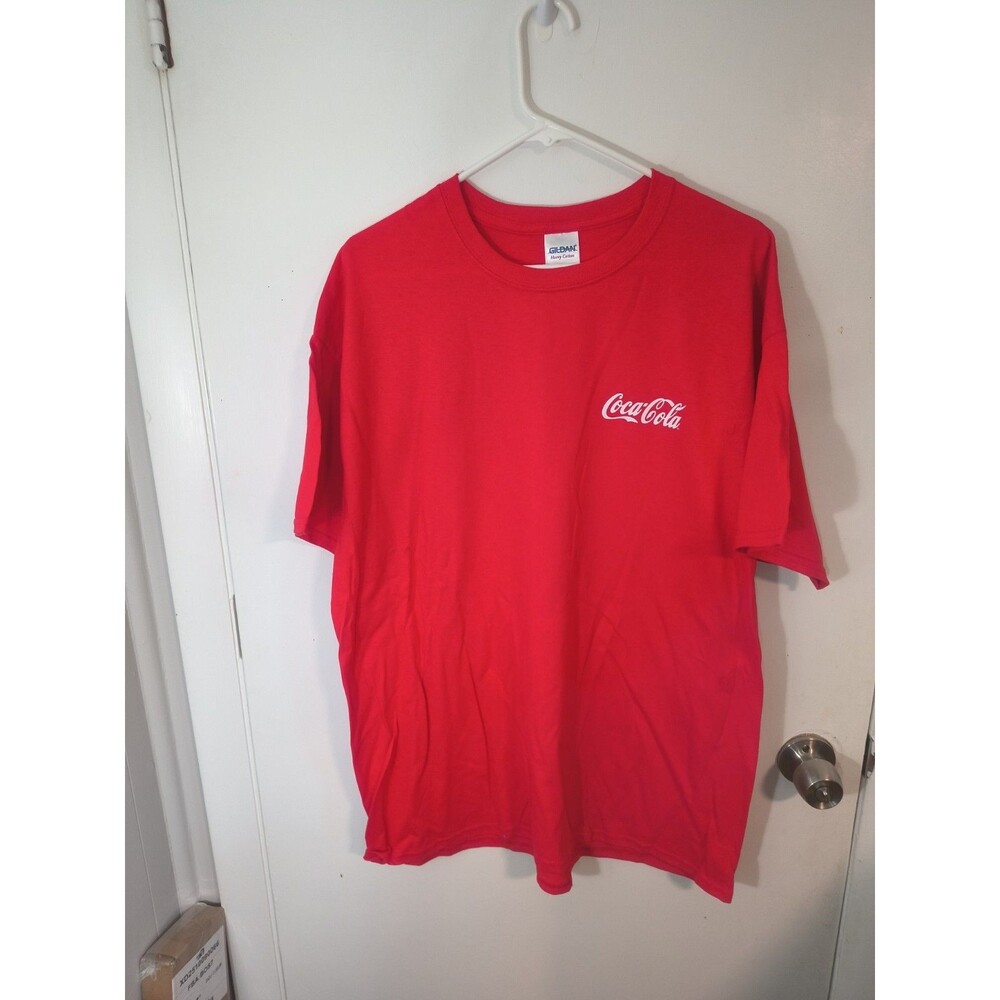 Coca Cola Logo Shirt Red size XL Short Sleeve T Shirt